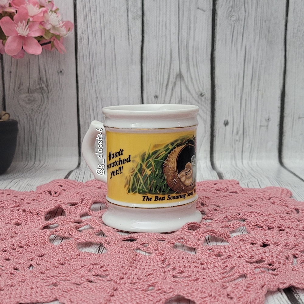Vtg.1984 Franklin Porcelain Bon Ami Ceramic Mug